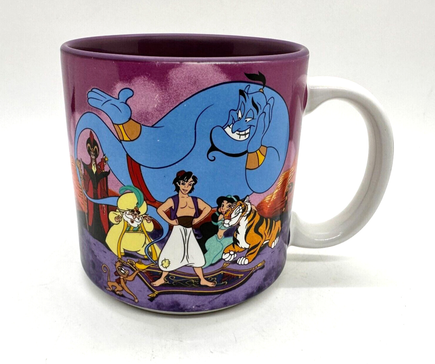 Vintage Disney Store Aladdin Coffee Mug Cup 1990’s Made In Japan