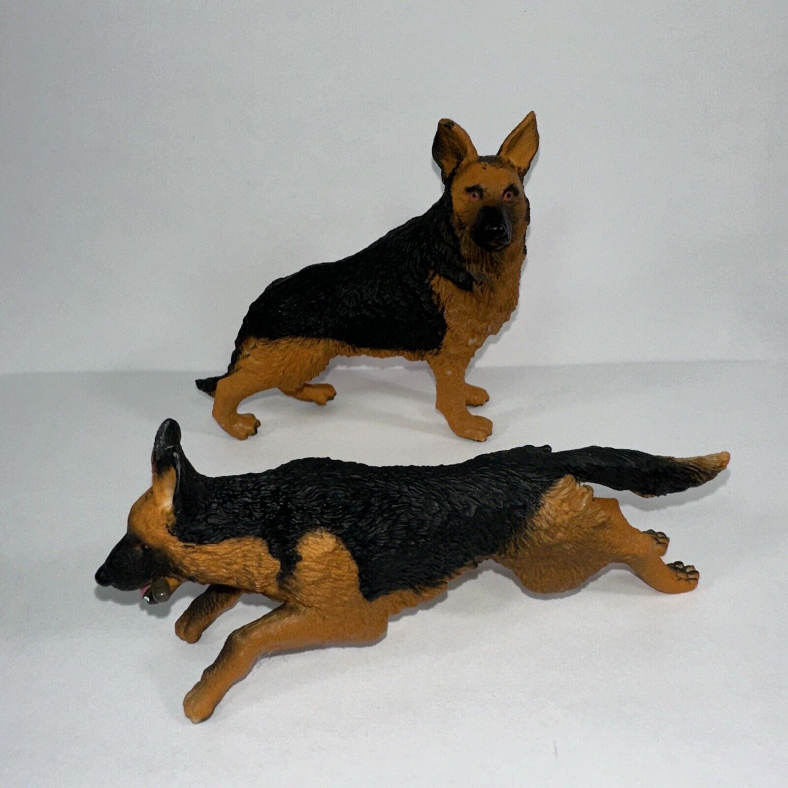 Schleich German Shepperd Adult Dog Figure Retired w/Extra Figure Lot of 2