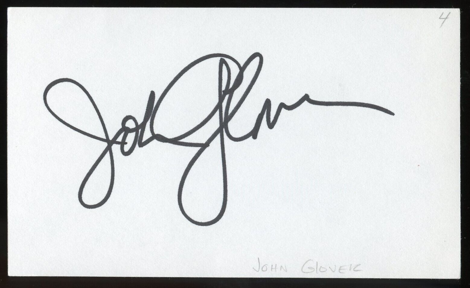 John Glover signed autograph 3x5 Cut American Actor Daniel Clamp in Gremlins 2