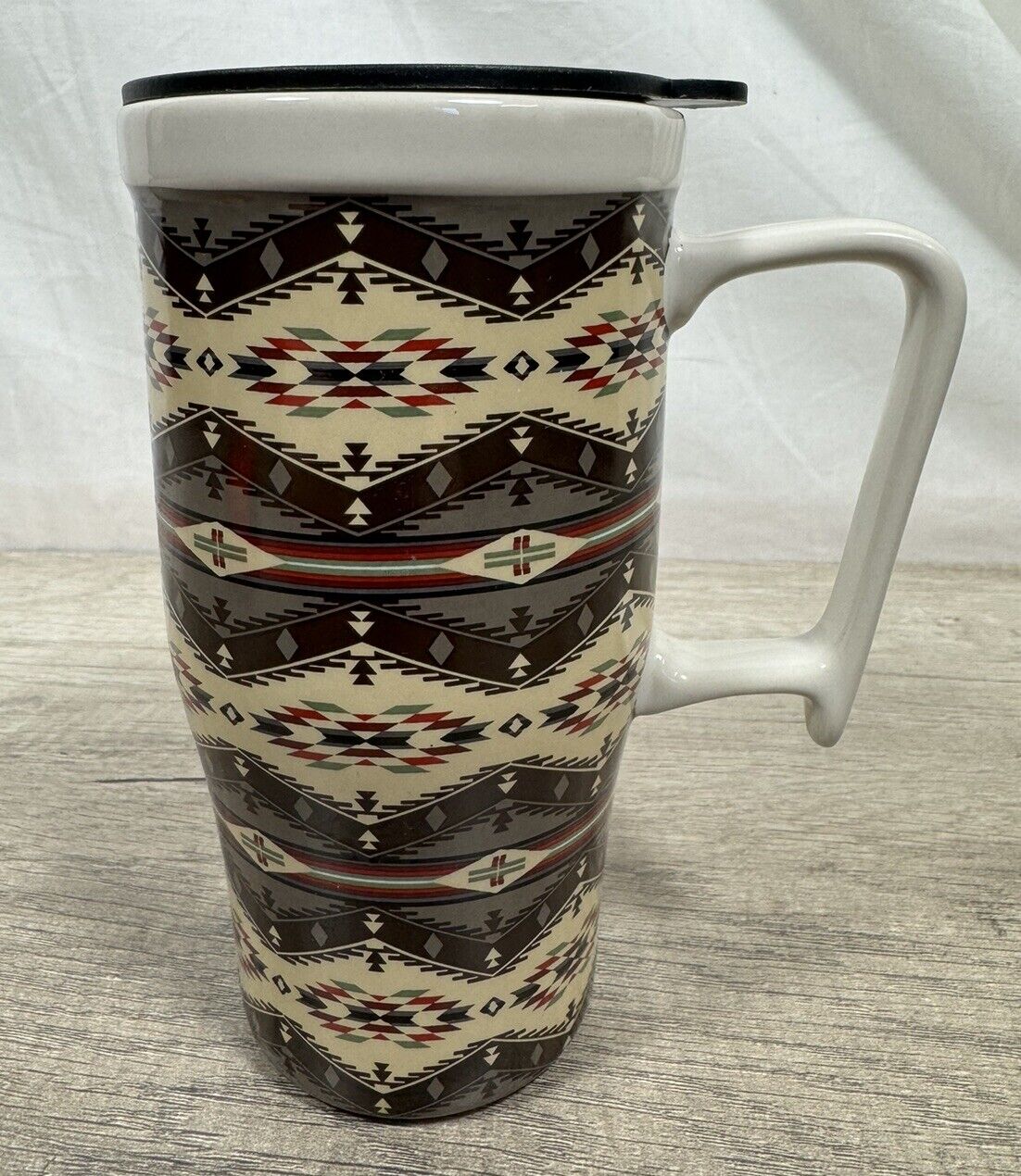 Pendleton Home Spirit of the People 16oz Ceramic Travel Coffee Mug w/ Lid