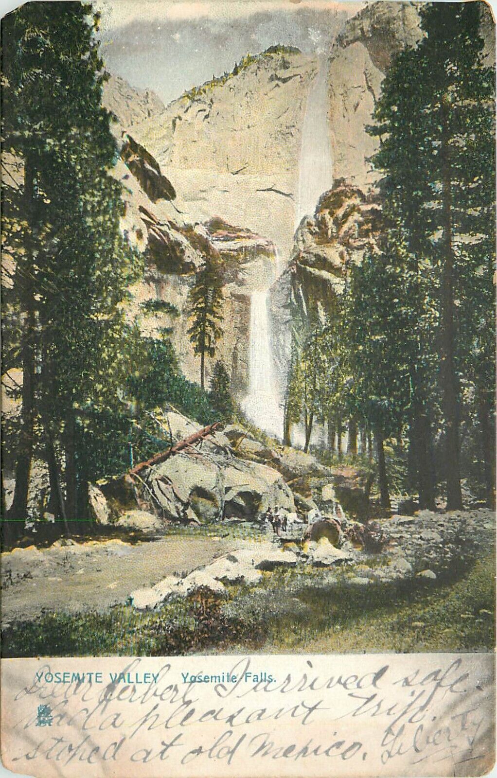 Yosemite Valley Falls Raphael Tuck & Sons 1904 PostedUDB Postcard CA R562