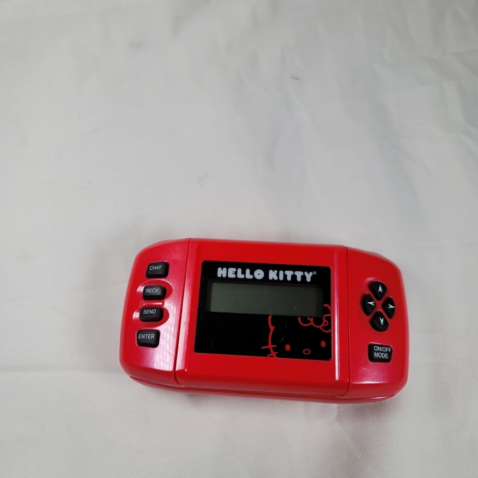 Hello Kitty By Sanrio 1976, 2012- Red Clock / Calculator / chat 4” x 2”