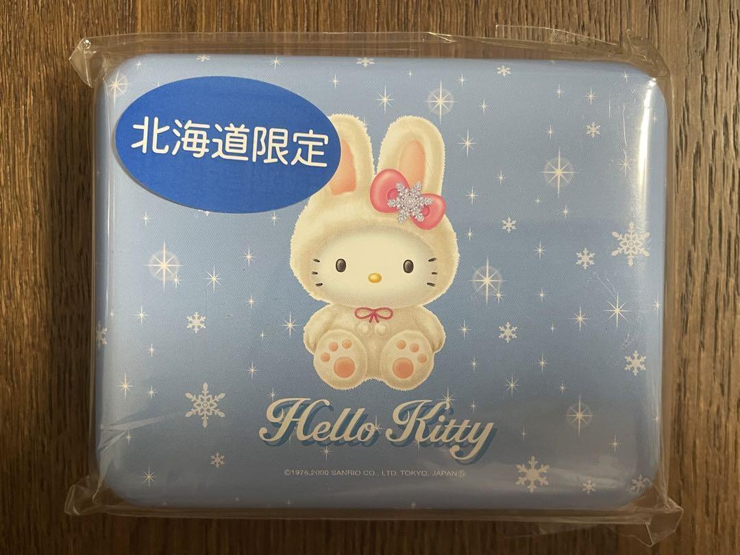 Rare Sanrio Kitty Hokkaido Limited Snow Rabbit Memo In Can 2000