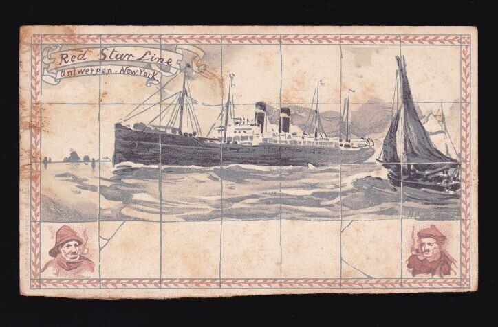 [82928] OLD PMC ARTIST SIGNED H. CASSIERS RED STAR LINE from MENU