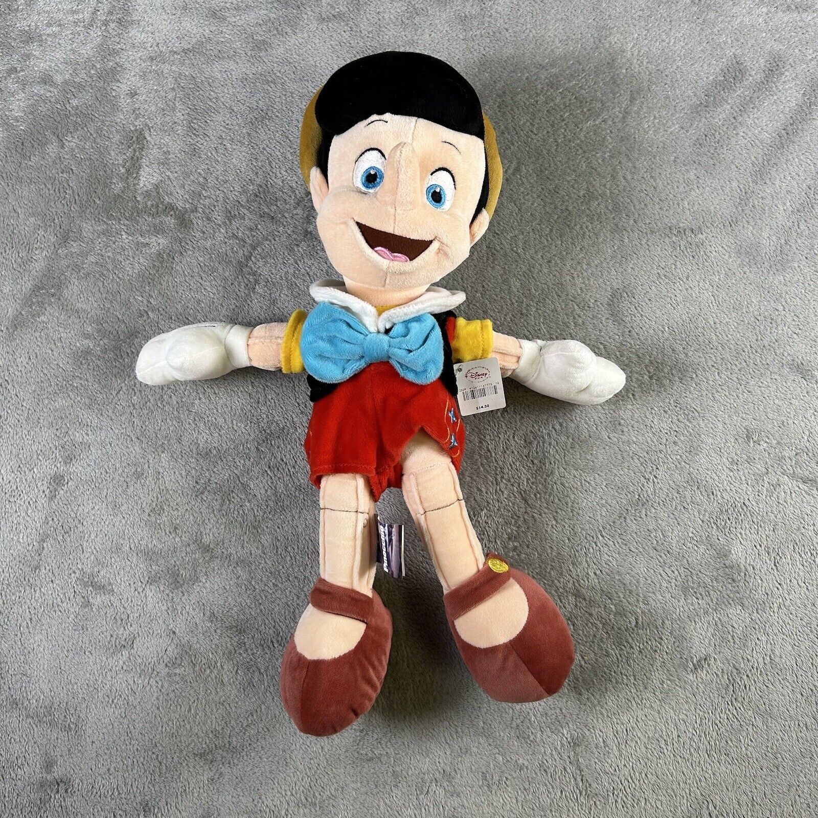 RARE Vintage Disney Store Exclusive Pinocchio Stuffed Plush 17” Toy Doll NEW