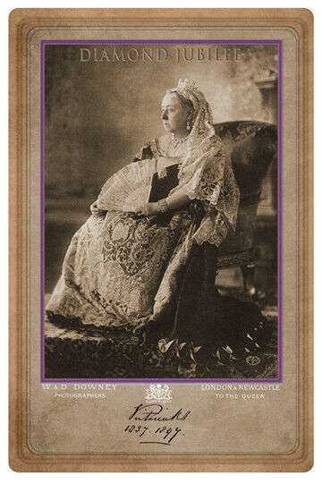 QUEEN VICTORIA 1897 Diamond Jubilee Commemorative Photograph Cabinet Card v1