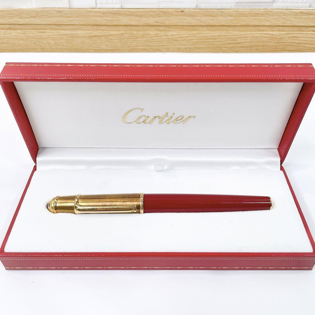 CARTIER Fountain pen  Diabolo ST180049 18K750 Red x Gold with Case