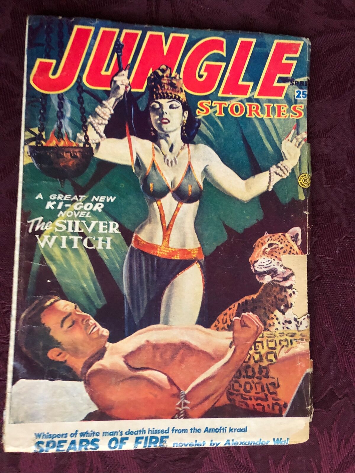 Jungle Stories Pulp - Spring/1953  “The Silver Witch”