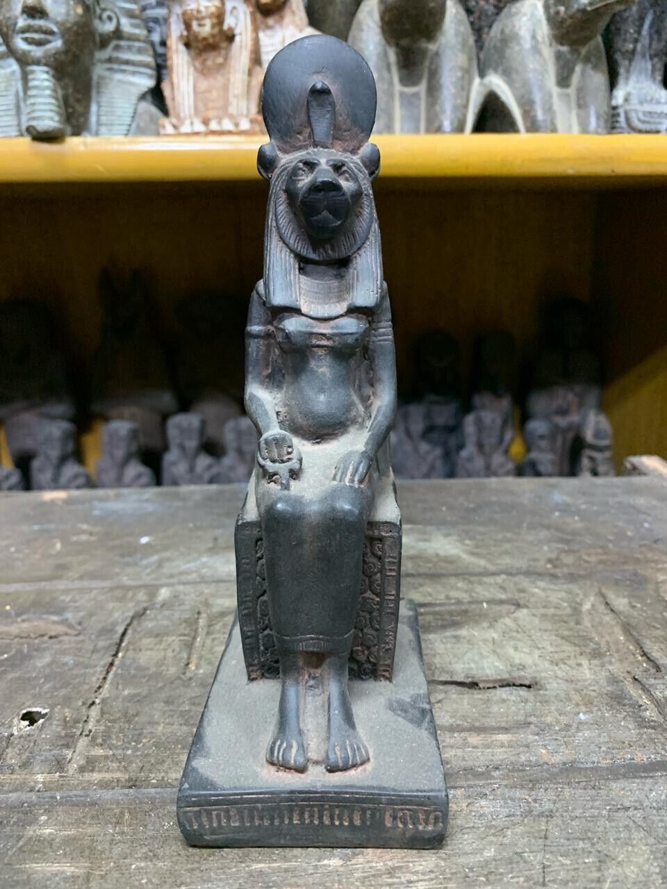 Rare Pharaonic Sekhmet Statue God of war Ancient Egyptian Antiquities Egypt BC