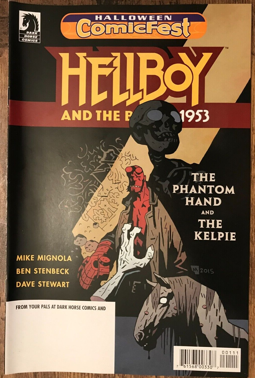Hellboy BPRD 1953 Phantom Hand #1 Halloween FCBD No Stamp Dark Horse NM/M 2018