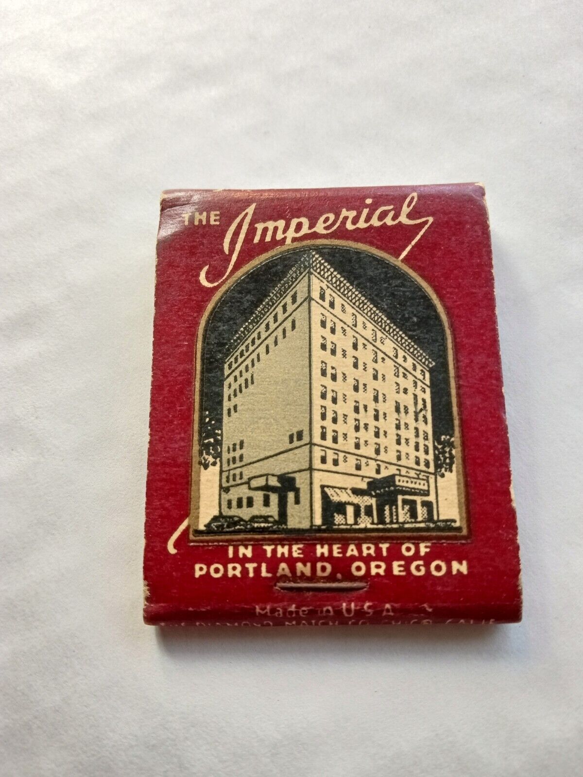 The Imperial  In The Heart Of Portland Oregon 9 Floors Matchbook