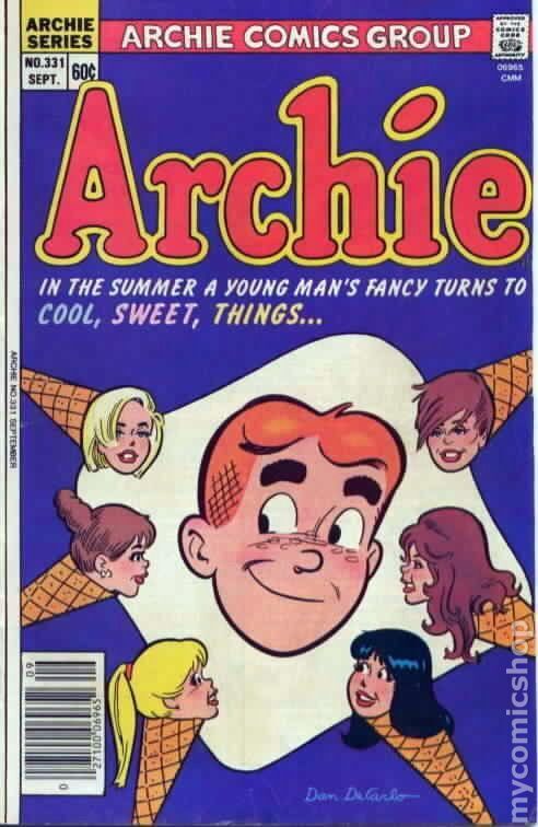 Archie #331 VG 1984 Stock Image Low Grade