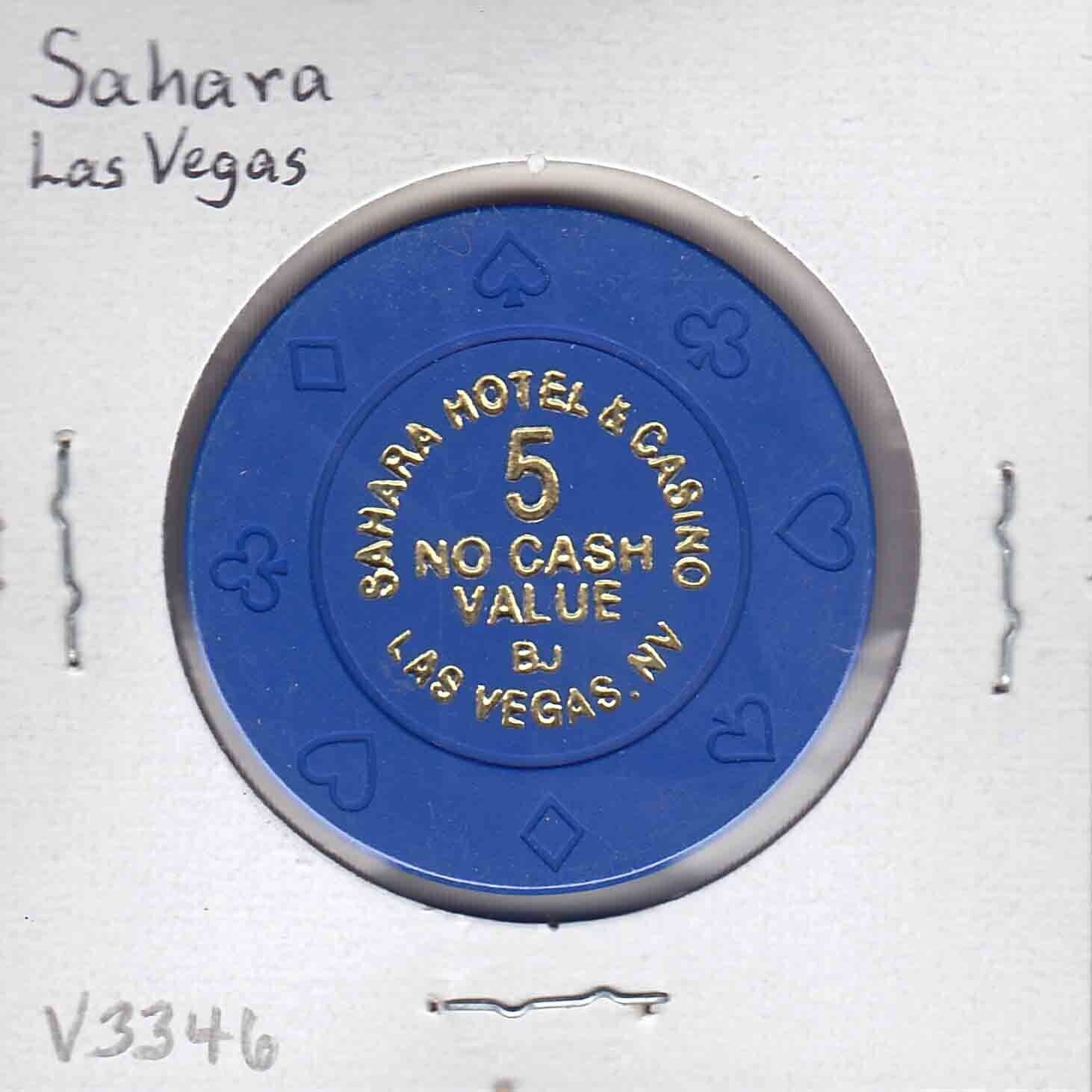 Vintage $5 NCV chip from the Sahara Casino (1998) Las Vegas