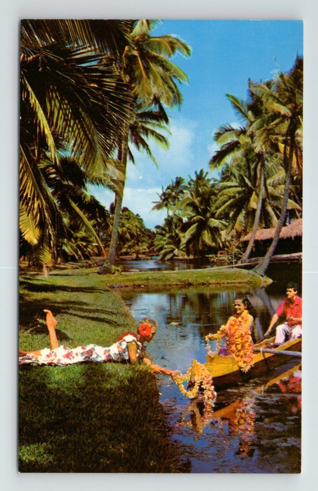 Coco Palms Resort Kauai Island Hawaii Tropical Lagoon Kaumualii VTG HI Postcard