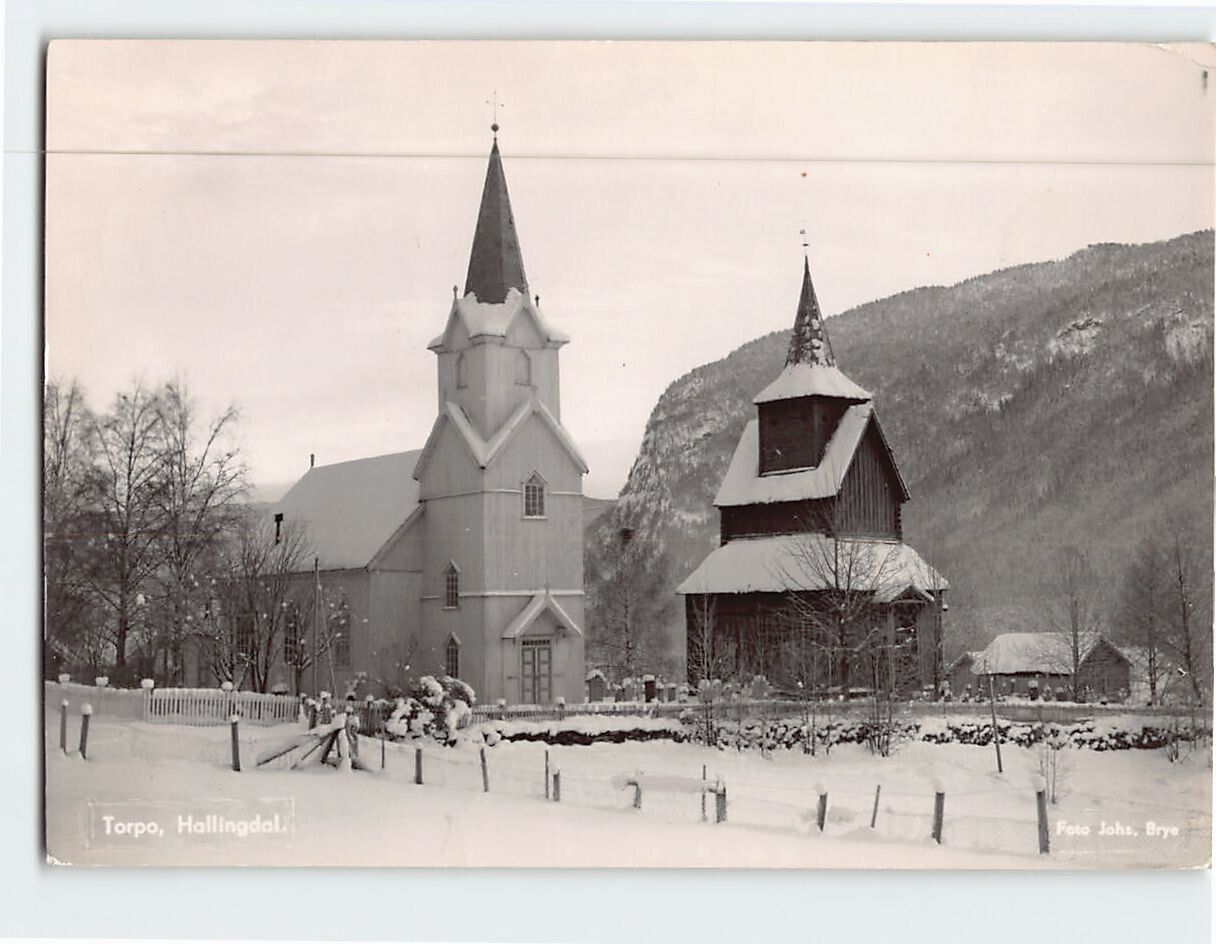 Postcard Hallingdal Torpo Norway