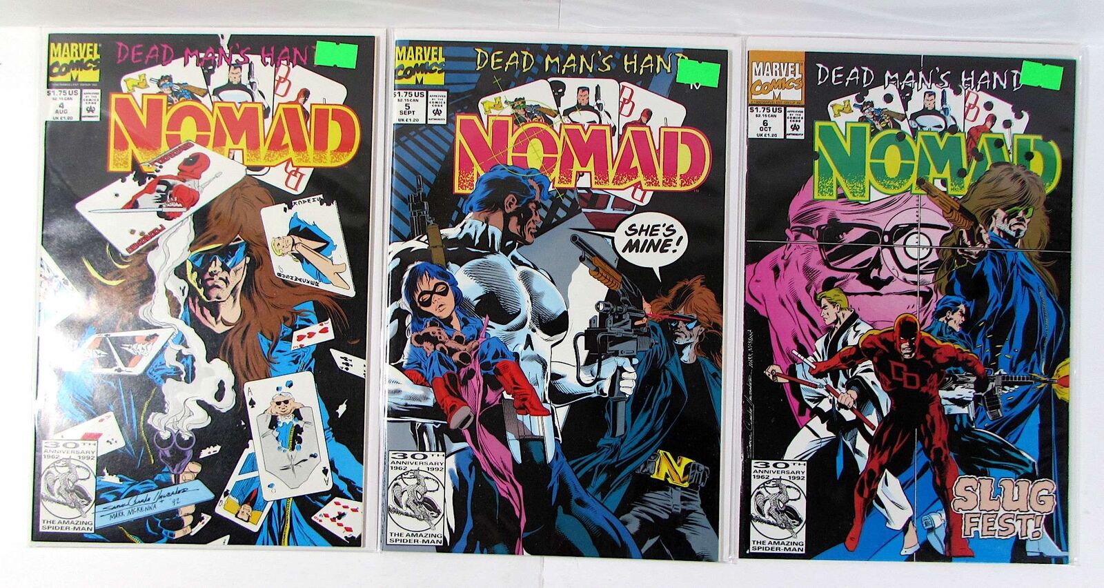 Nomad Lot of 3 #4, 5, 6 Marvel (1992) NM 1st Print Comic Books