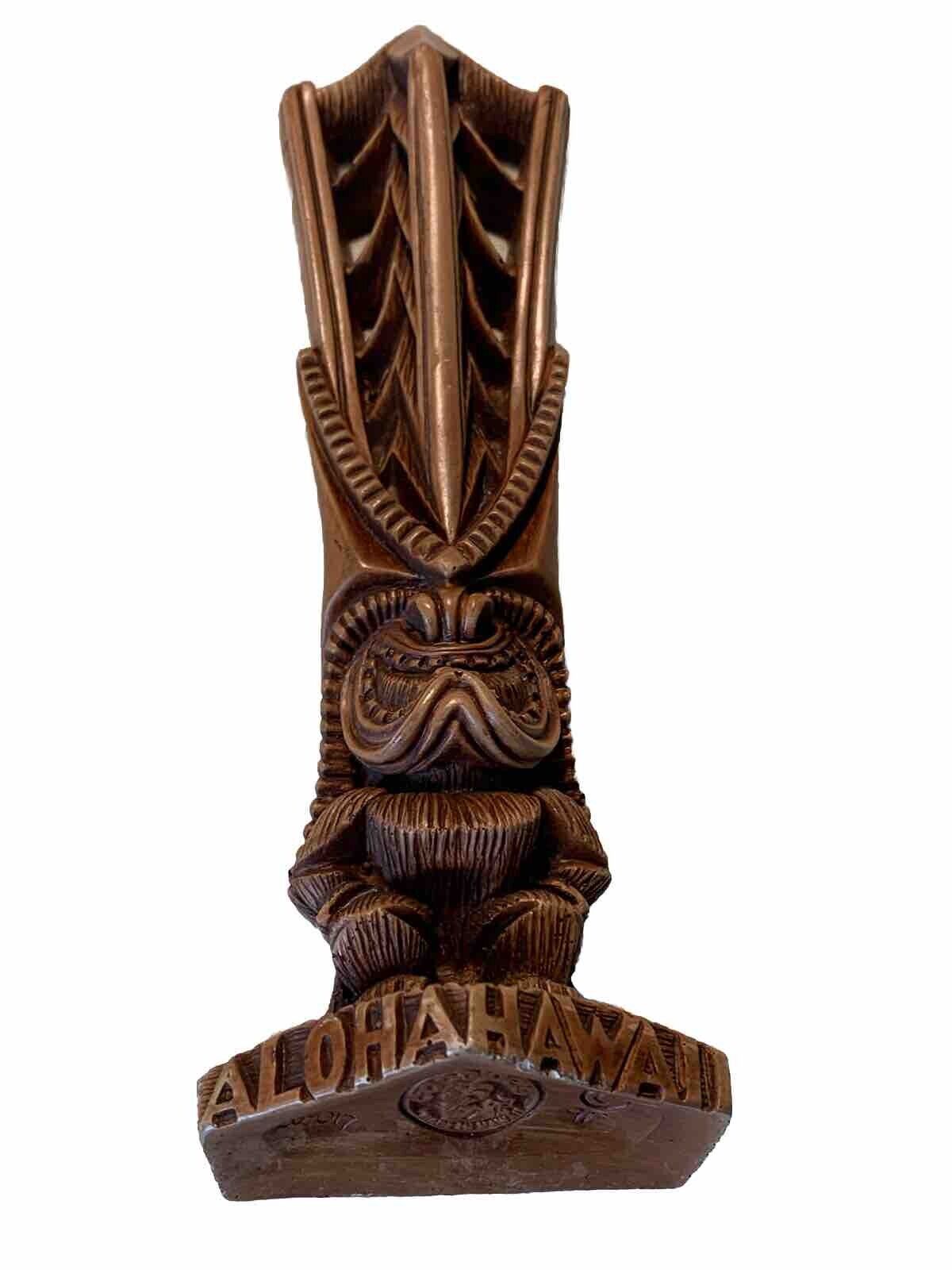 Vtg Lono Coco Joes God of Peace Prosperity Hapa Wood Tiki Figurine Hawaii Aloha