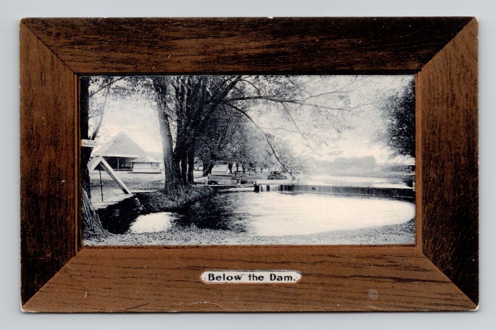 Postcard Below the Dam Posted Allentown Pennsylvania, Rotograph Antique O6