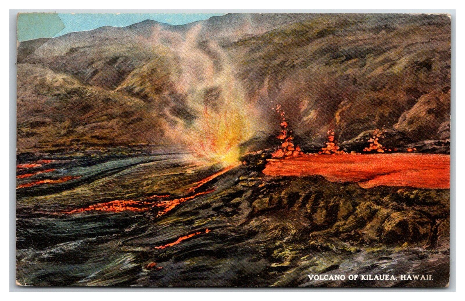 Volcano Kilauea~Early Hawaii ~ Lava field Unposted UNP