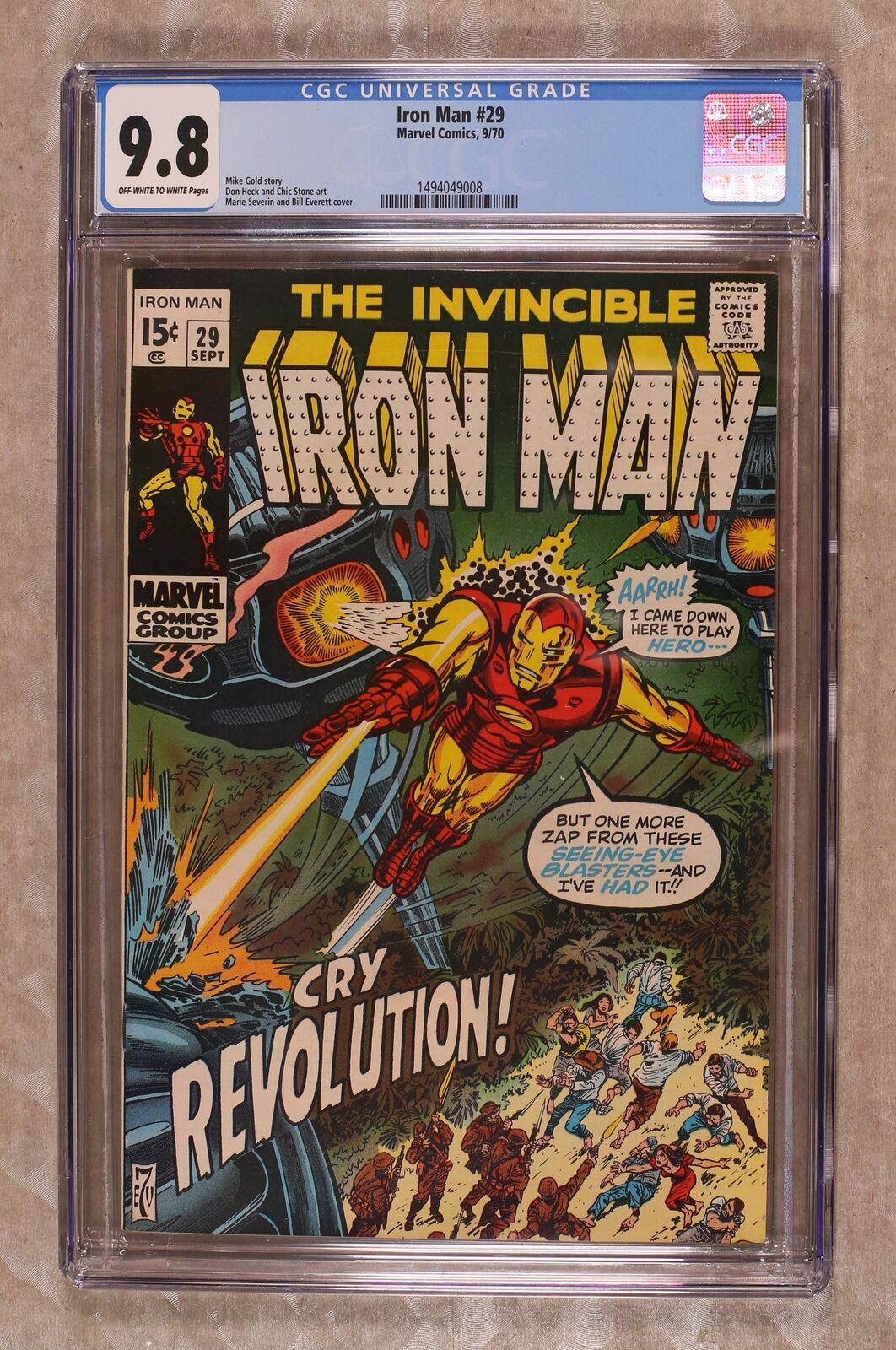 Iron Man #29 CGC 9.8 1970 1494049008