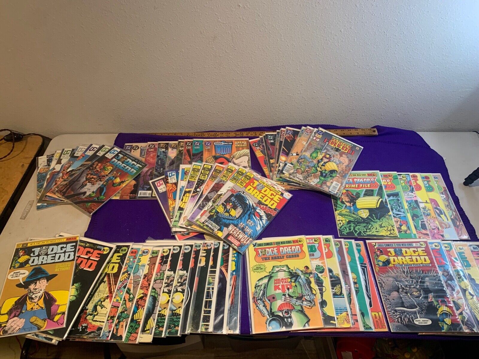 Large Judge Dredd Comic Book Lot of 85 Minty Make OFFER