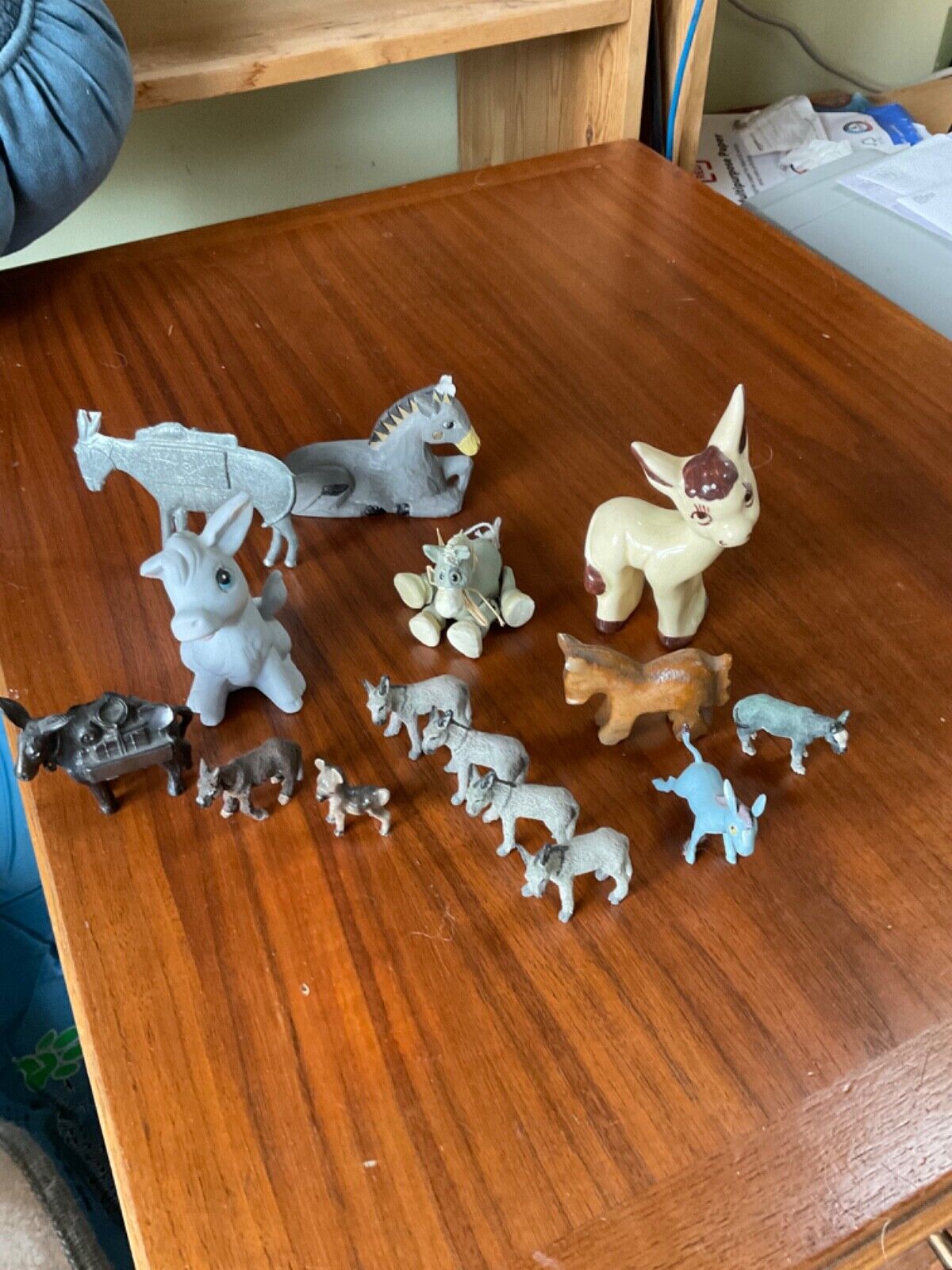 *price reduced* Lot Vintage Donkey Figurines Various Makers Find Some Treasures