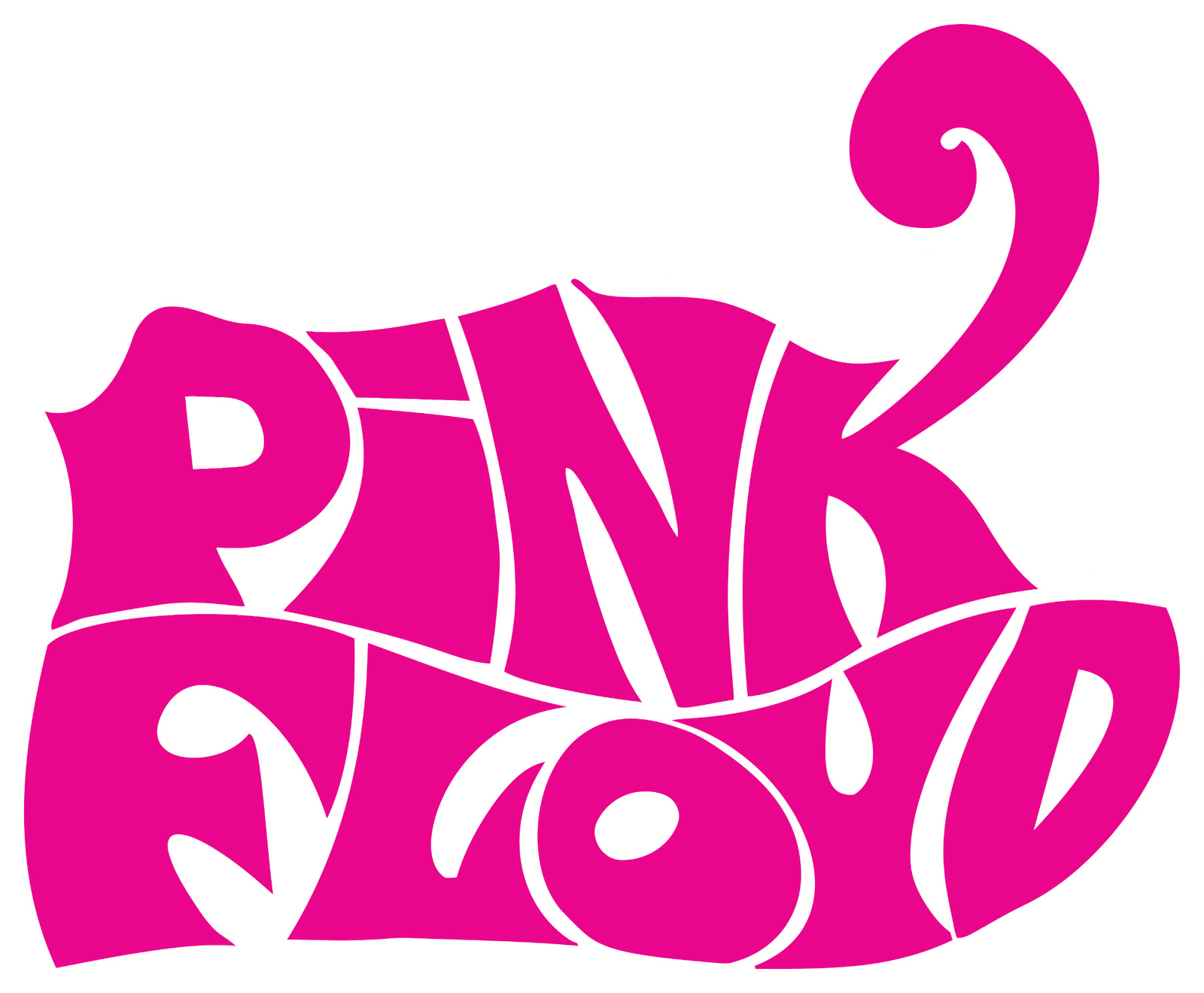 Pink Floyd Pink Text Logo Sticker / Vinyl Decal  | 10 Sizes with TRACKING