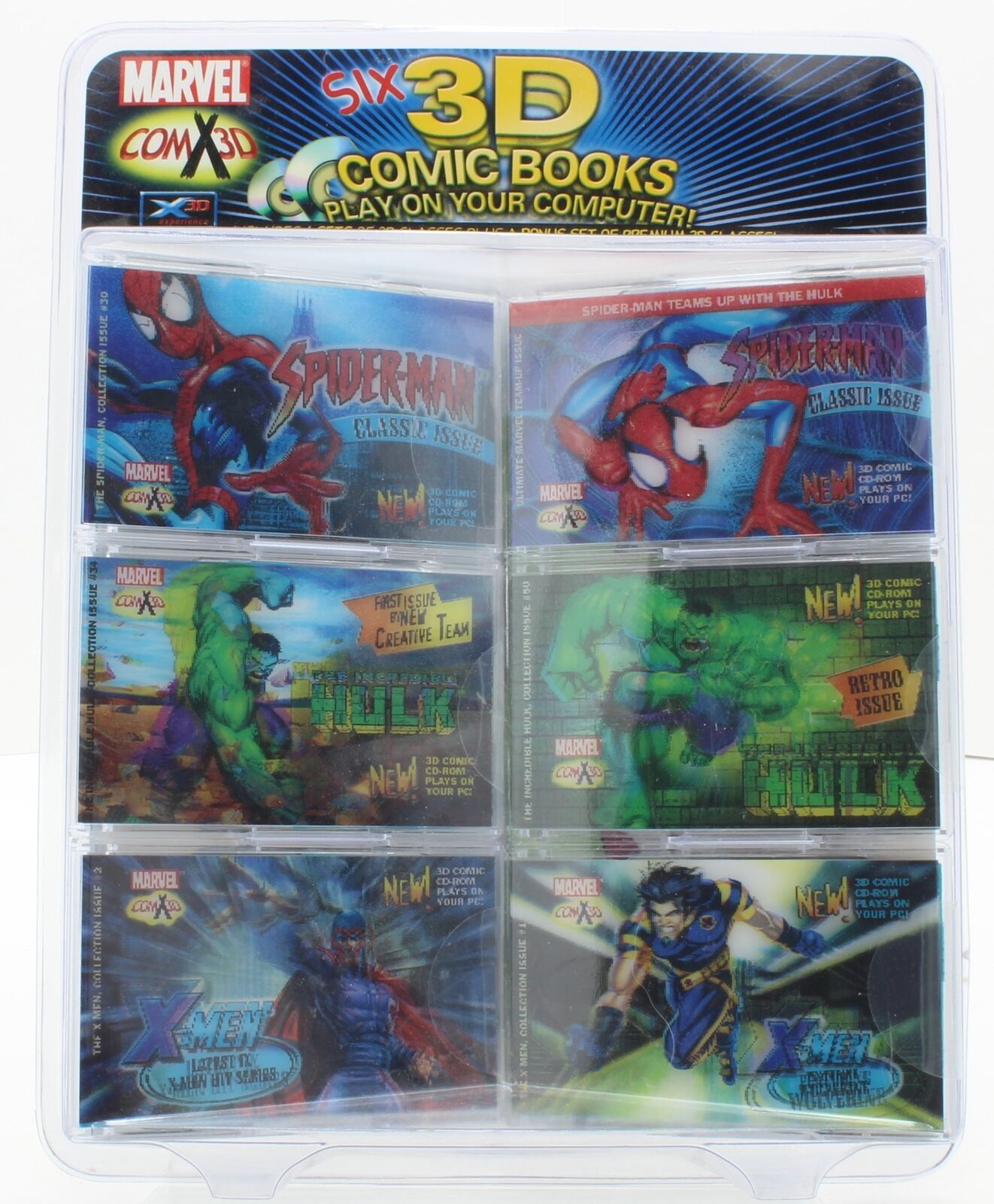 Marvel - ComX3D Six 3D Comic Books Play on Computer - 2003