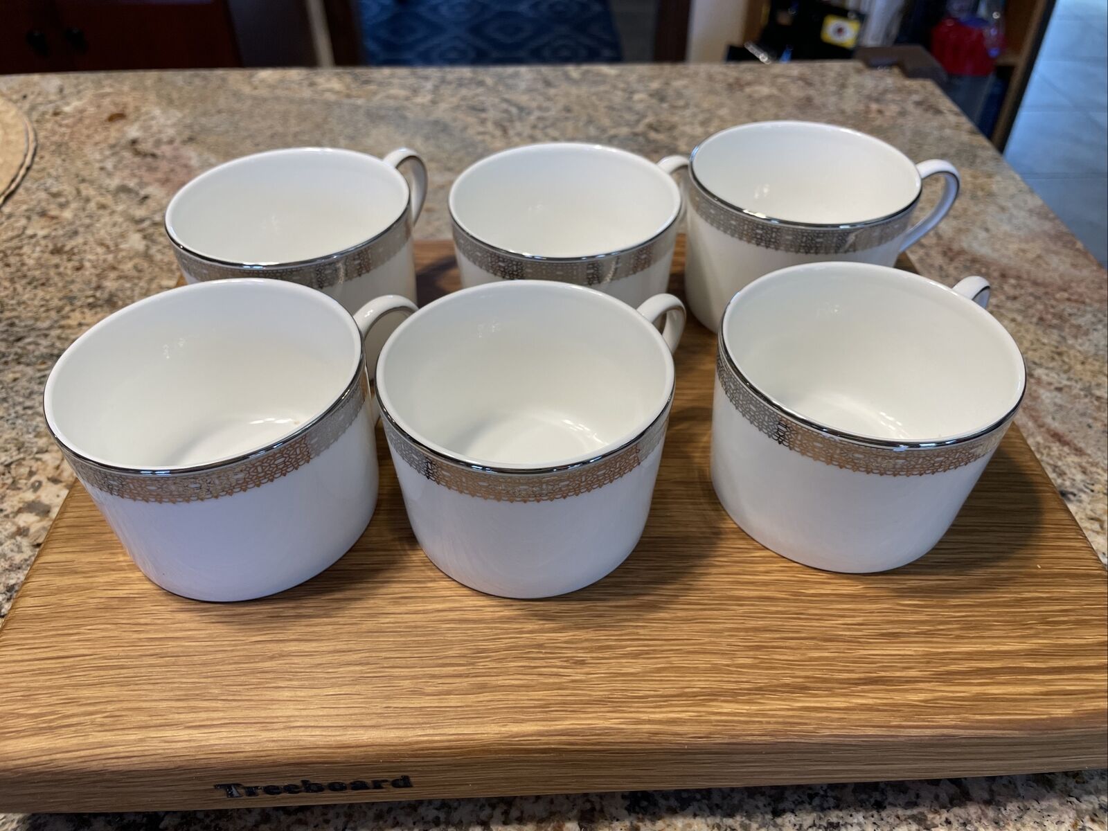 Vera wang lace teacup set of 6