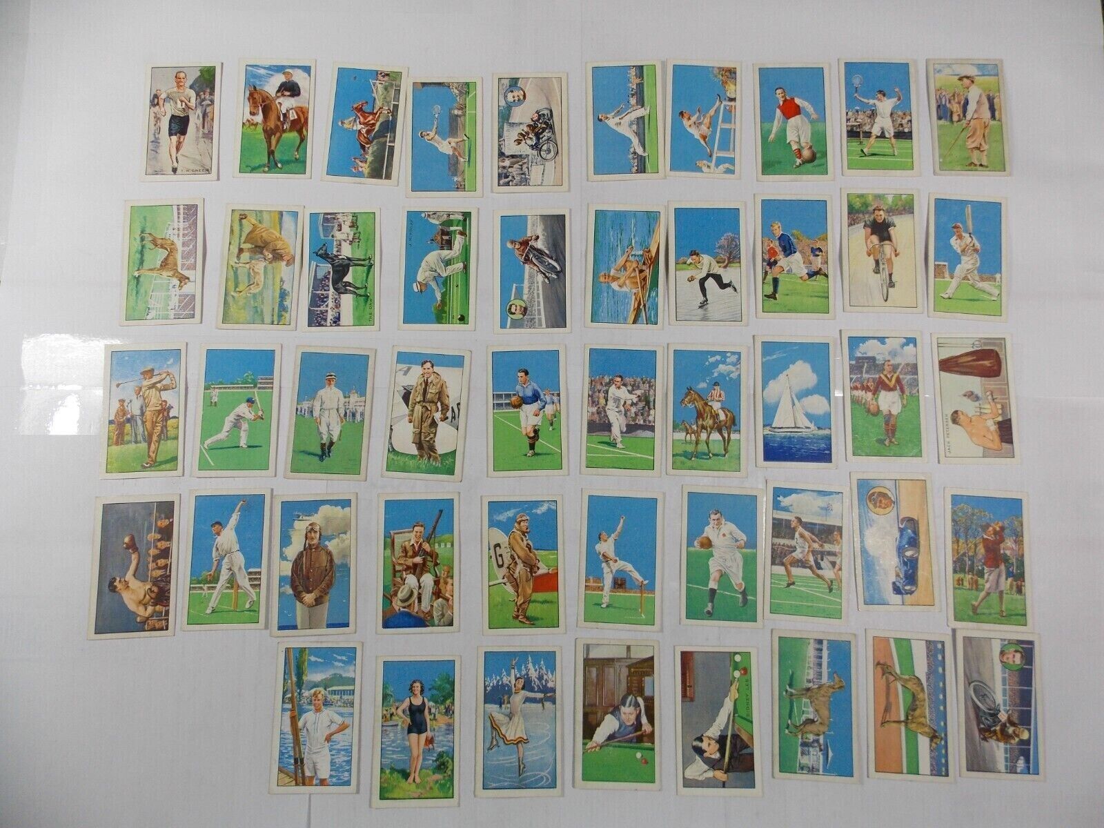 Gallaher Cigarette Cards Champions 1st Series 1934 Complete Set 48