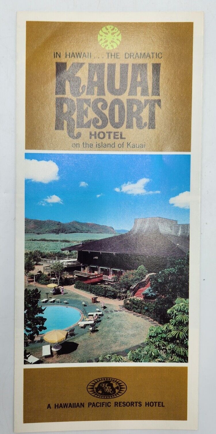1978 Kauai Resort Hotel Hawaii Island Travel Brochure Aloha Vacation Tourist 