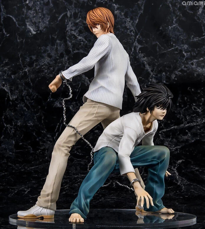 NEW Death Note L Lawliet & Light Yagami Anime Figure  Model Doll Toys 