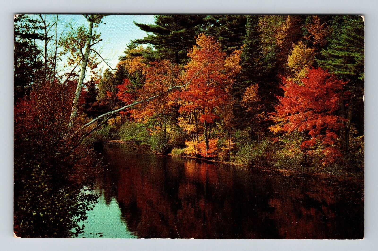WI-Wisconsin, A Back Road Beauty Spot, Scenic Water View, Vintage Postcard
