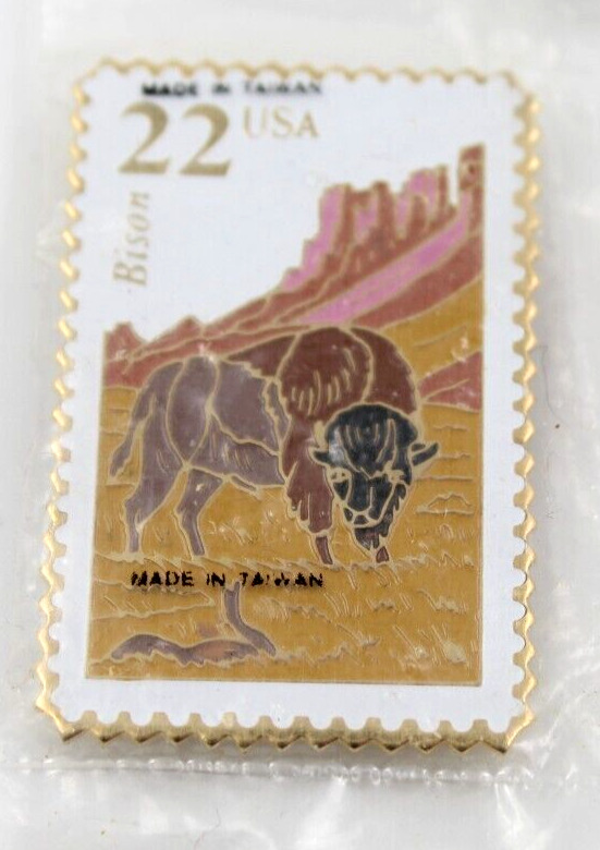 SEALED MINT Buffalo Bison U.S. Stamp Magnet Great Boy Scouts Wood Badge Gift