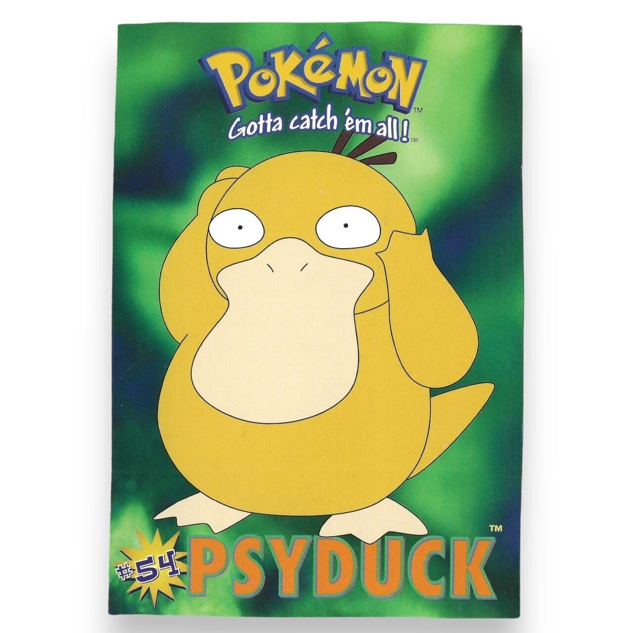 1998 Vintage Pokemon Postcard - Psyduck