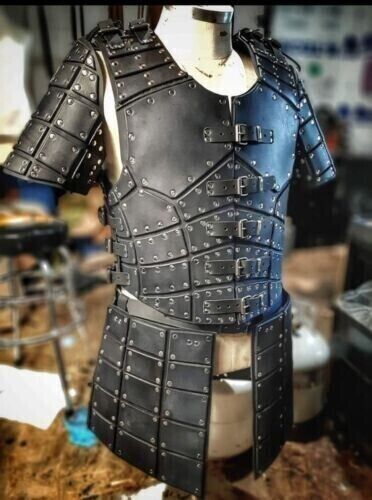 Real leather Snow replica Armour theatrical Leather-e44