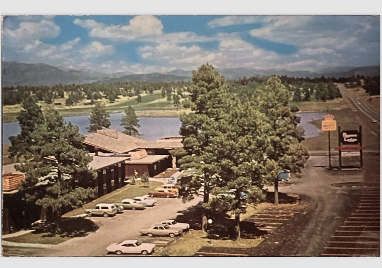 Postcard Overlooking Pagosa Springs, Colo. Vintage Chrome Unposted Old Cars