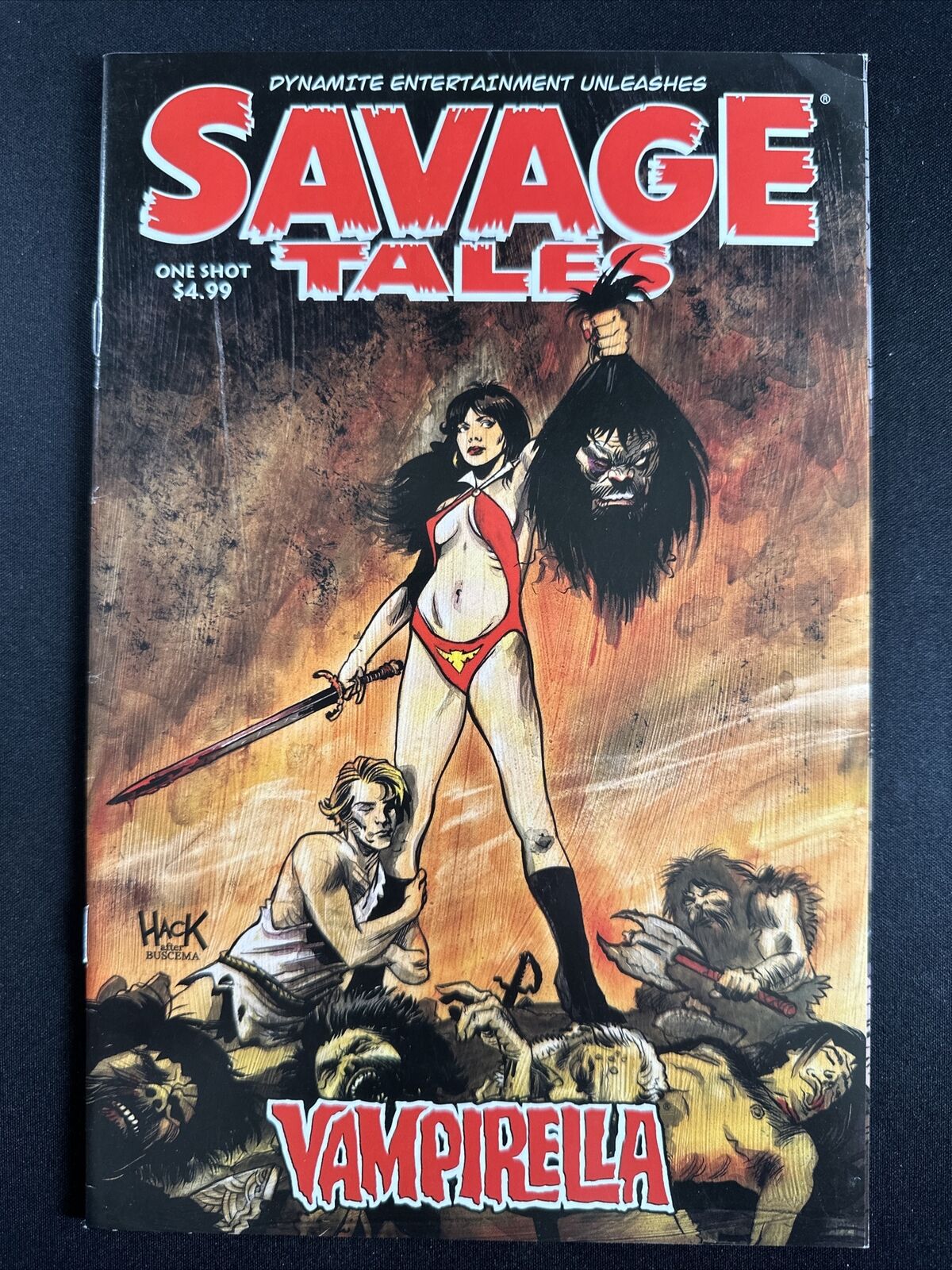 Savage Tales Vampirella #1 Homage Cover Dynamite One Shot Hack Cover Fine *A4