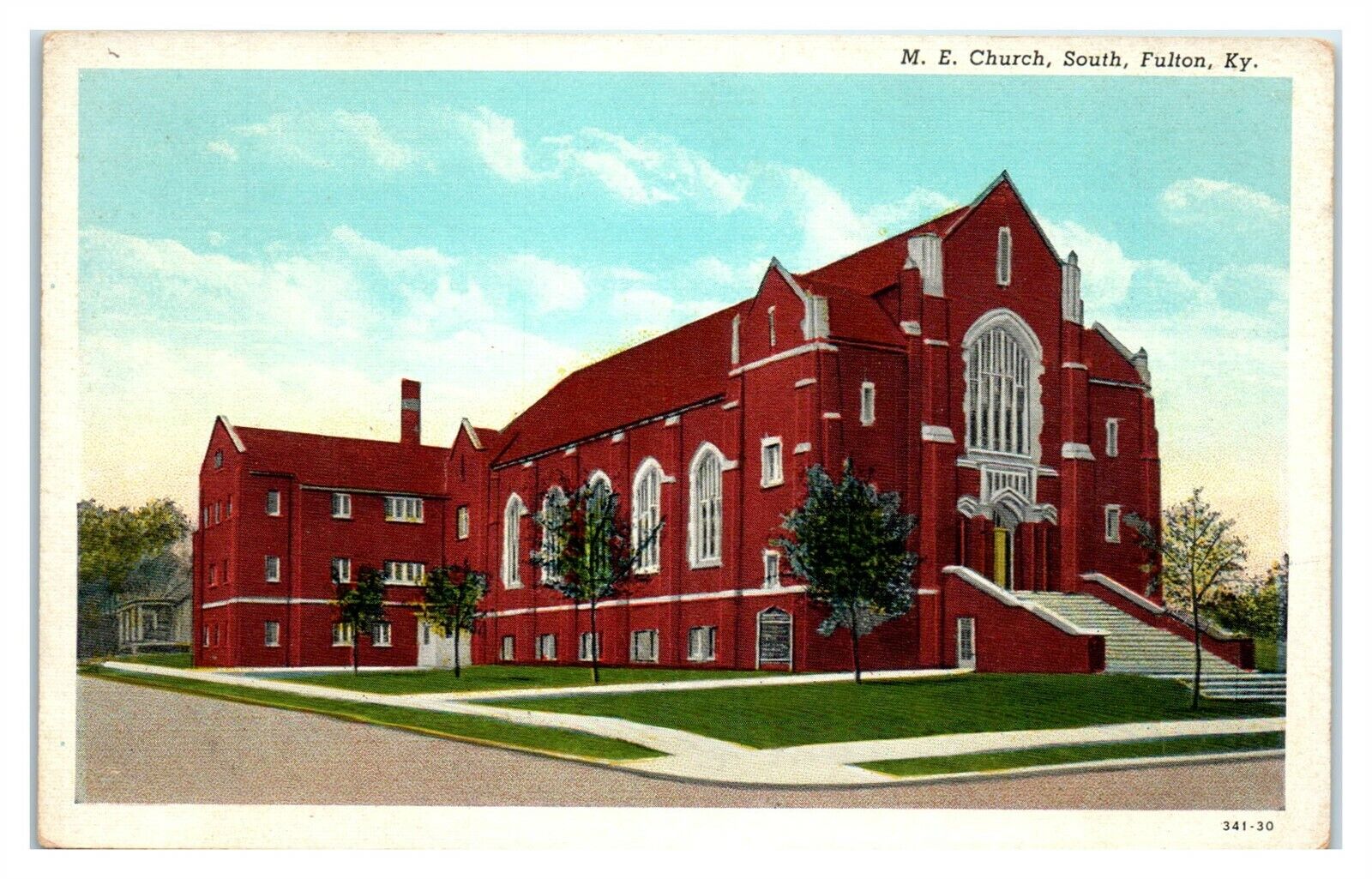 M.E. Church South Fulton, KY Postcard *6S(2)25