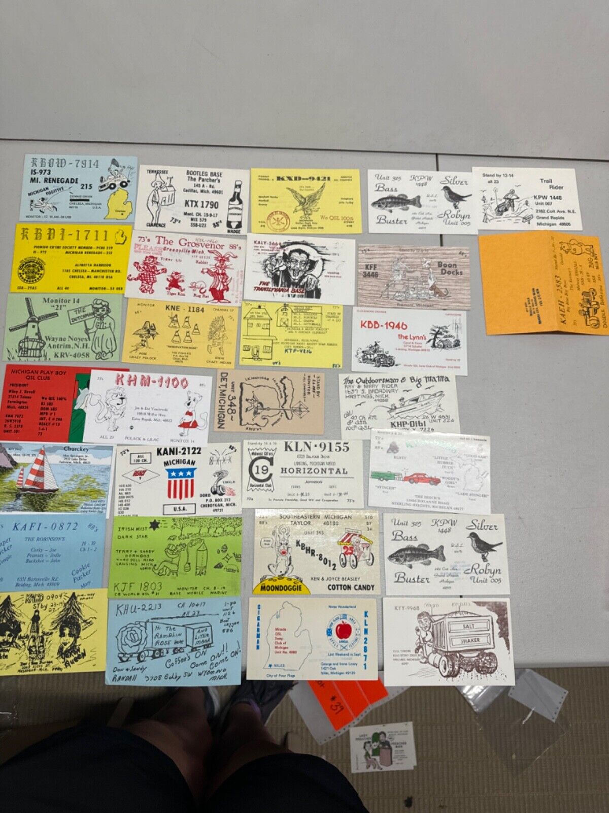 Lot of 30 Vintage QSL Cards Lot #45 