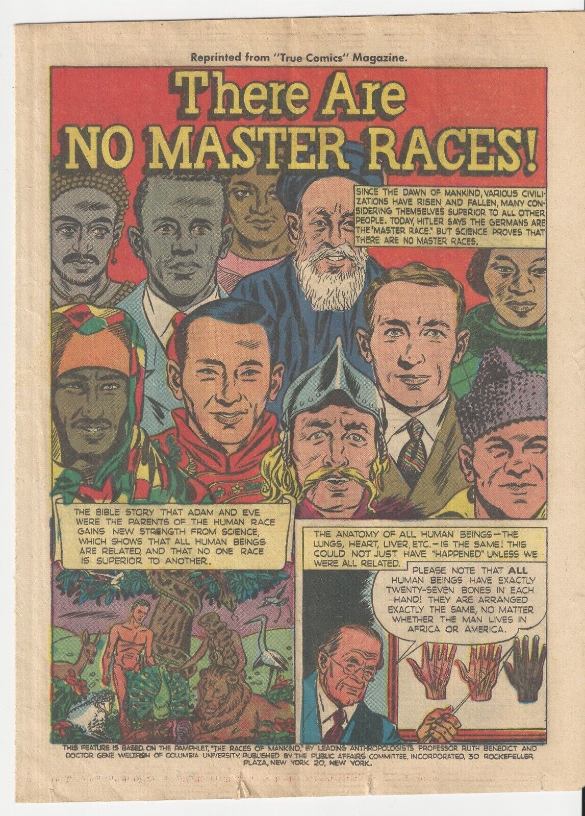 There Are No Master Races Dept of Research & Education True Comics 1944 WWII