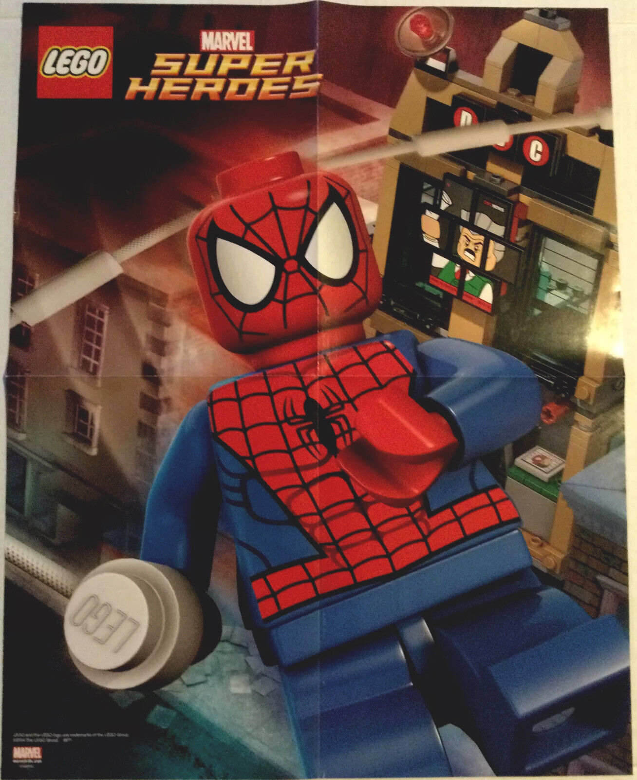 Lego Marvel Super Heroes Poster NEW 2014 Spiderman
