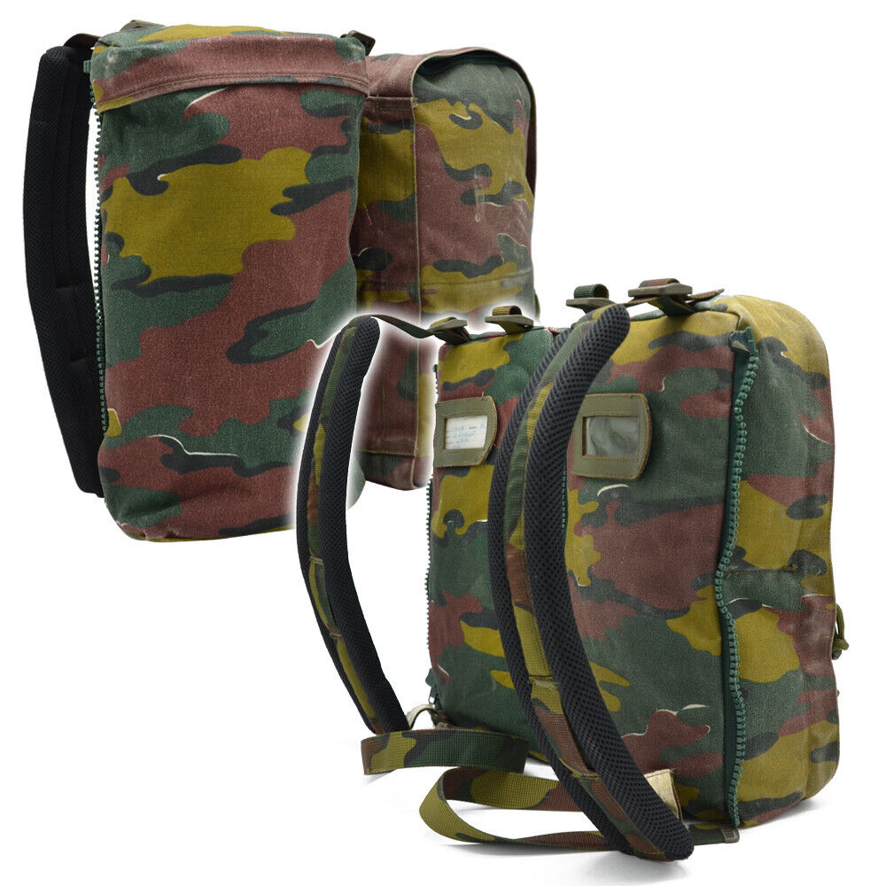 Jigsaw Camo Genuine Belgian Army M97 Rucksack Backpack Side Pouch Bergen 25 L