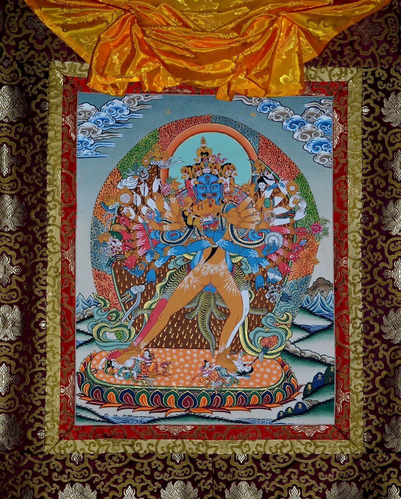 Cakrasaṃvara Tantra Tibetan Thangka Yoginī  Thangka Tantras Hand painted , CT