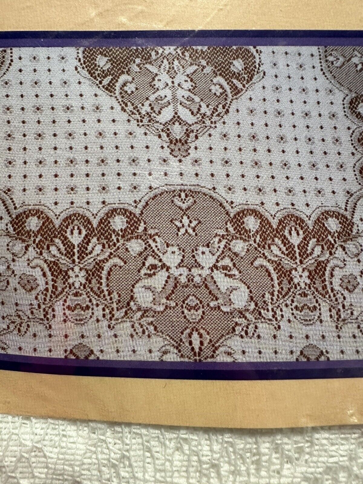 NEW Woven Scranton Lace Tablecloth Springtime 60x84 Oblong White