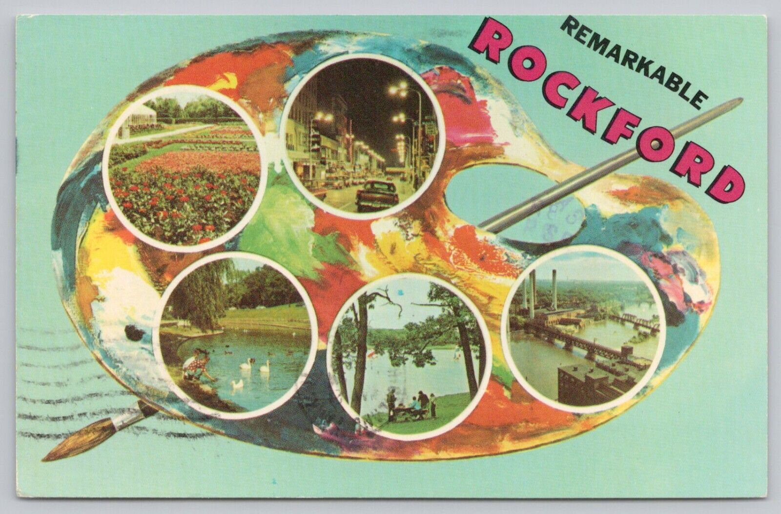 Postcard Remarkable Rockford Illinois Multiview