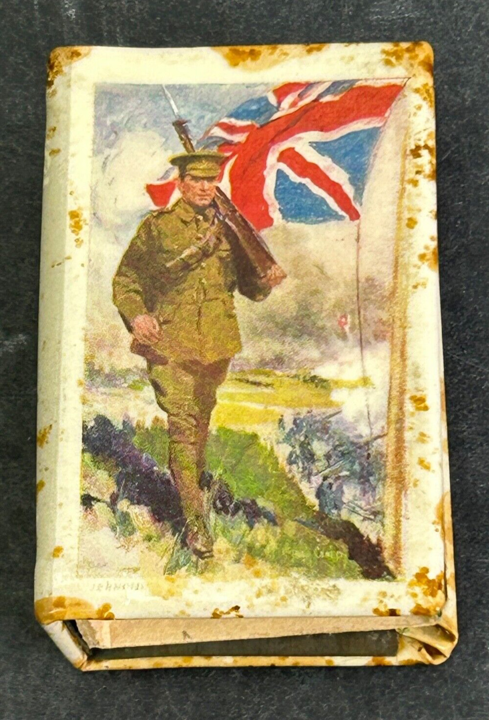 WWI British Army Metal Matchbook Cover
