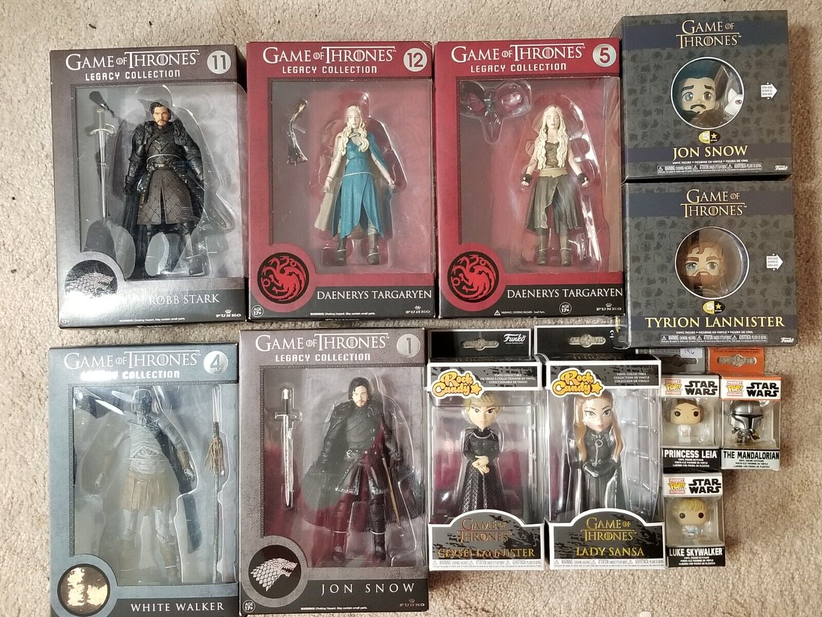 Lot of Game of Thrones and Star wars Funko items