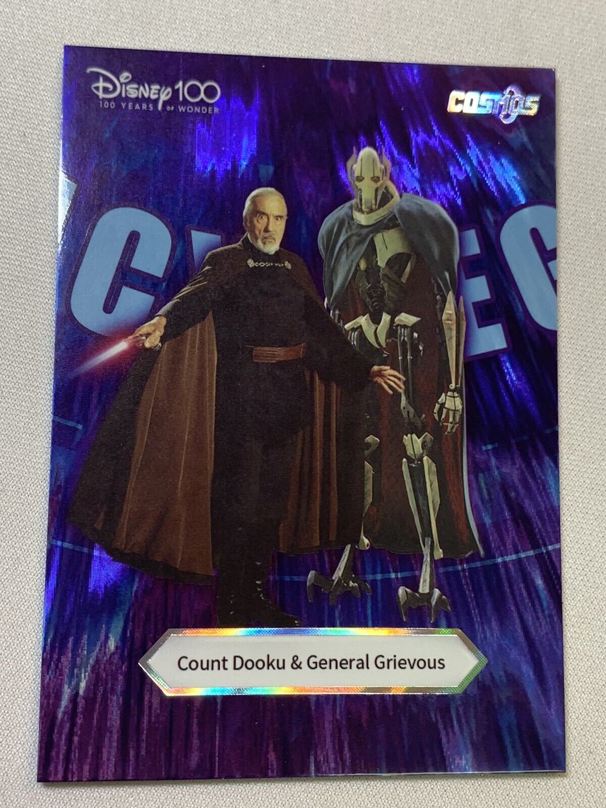 Count Dooku & General Grievous Kakawow Cosmos Disney 100 SPIRIT  Puzzle Card