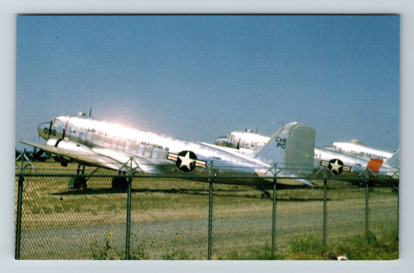 Airplane, Douglas C-4 Gooney Birds  Vintage Souvenir Postcard